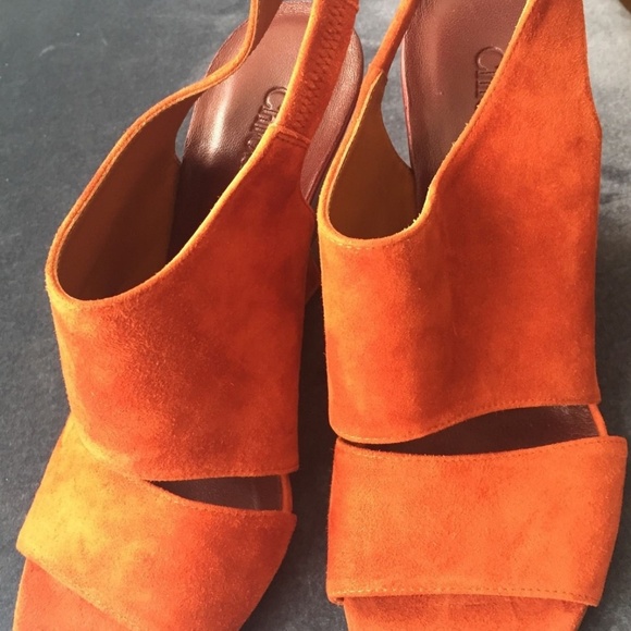 Suede Chloe wedges NWOT 37 - Picture 8 of 8